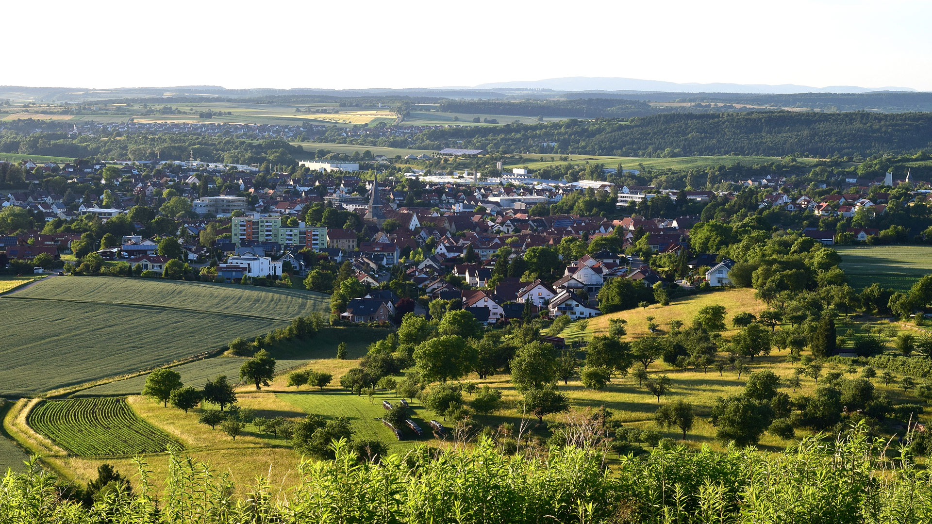 Blick auf Oberderdingen